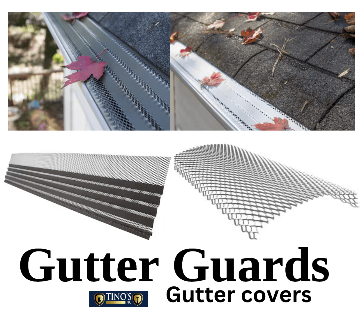 Leaf gutter guards gutter covers Tinos inc Gutter Company